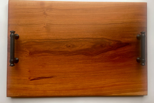 Cherry Wood Charcuterie Board with Handles