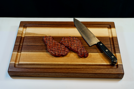 Mixed Wood Cutting Board - Walnut, Cherry and Maple